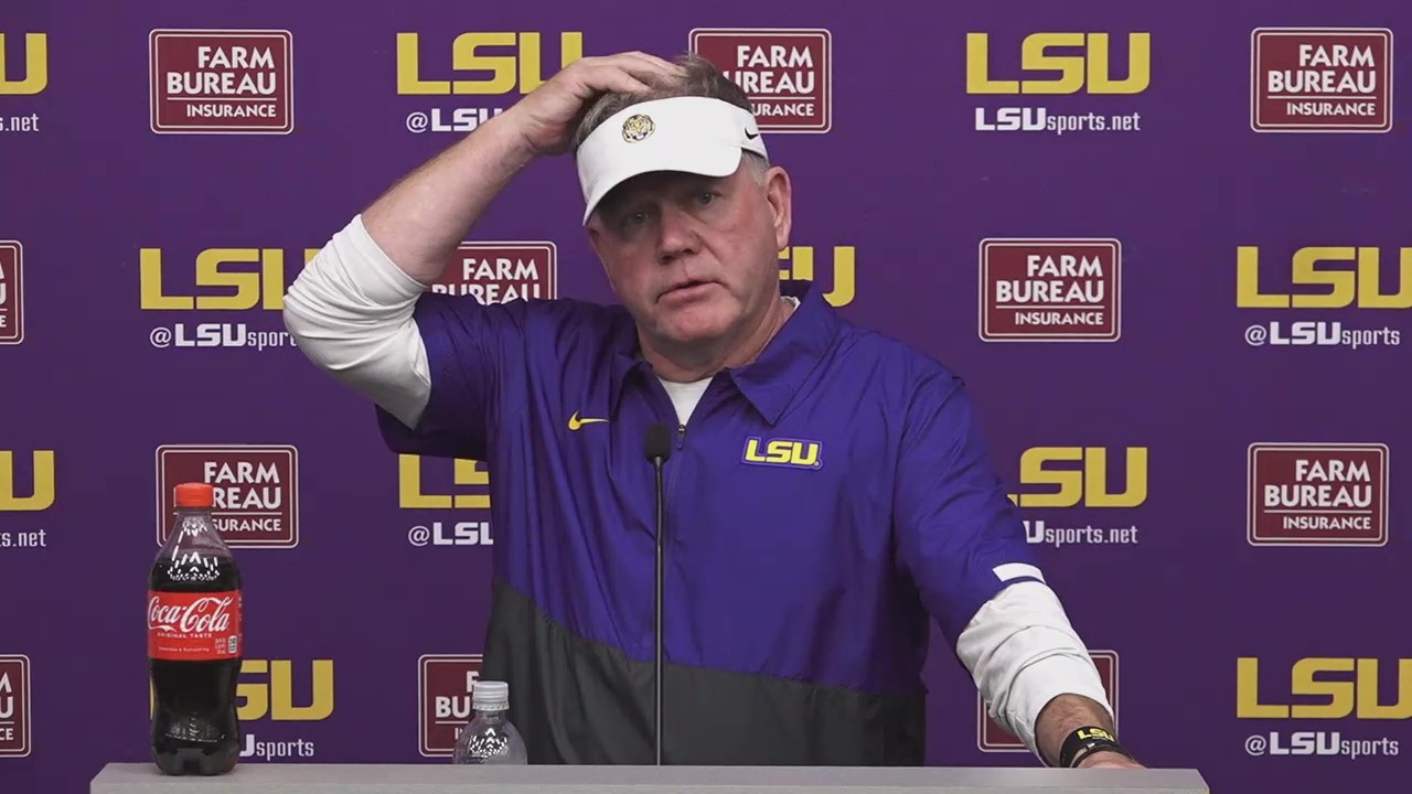 Watch Lsu Brian Kelly Previews Tiger Football Spring Game Tigerbait