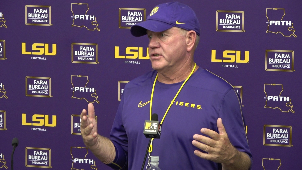 Watch Lsu Brian Kelly Talks Tigers Saturday Scrimmage Tigerbait