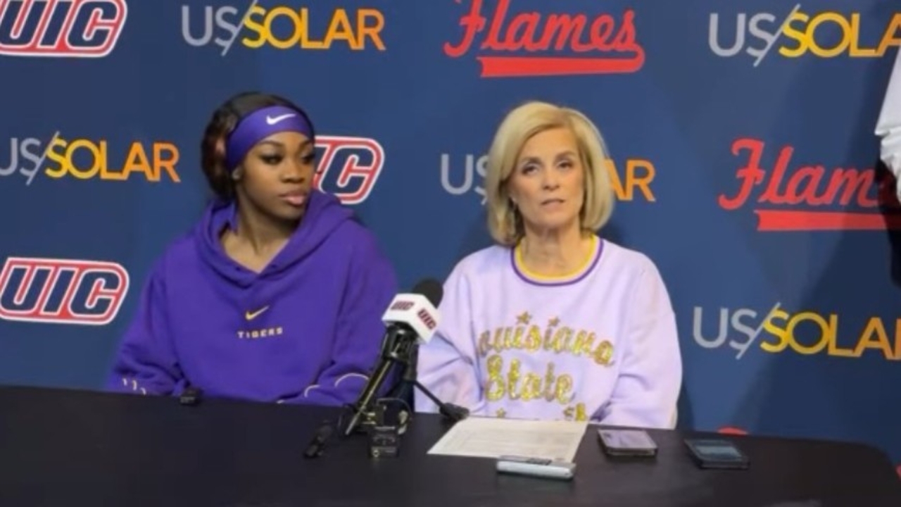 Watch Lsu Kim Mulkey Win Over Uic Postgame Aneesah Morrow Homecoming