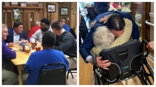 Ed Orgeron recruits and spreads joy in Lucedale