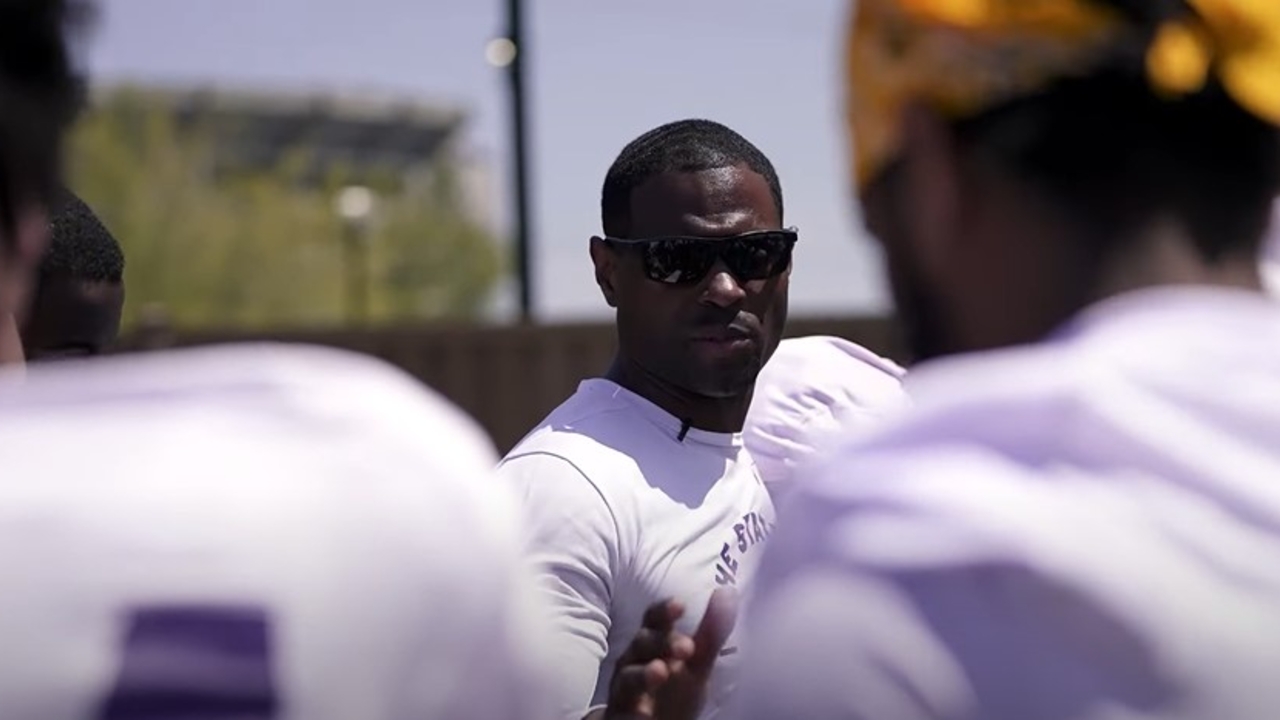 WATCH: Meet LSU WR's coach and passing game coordinator Cortez Hankton |  