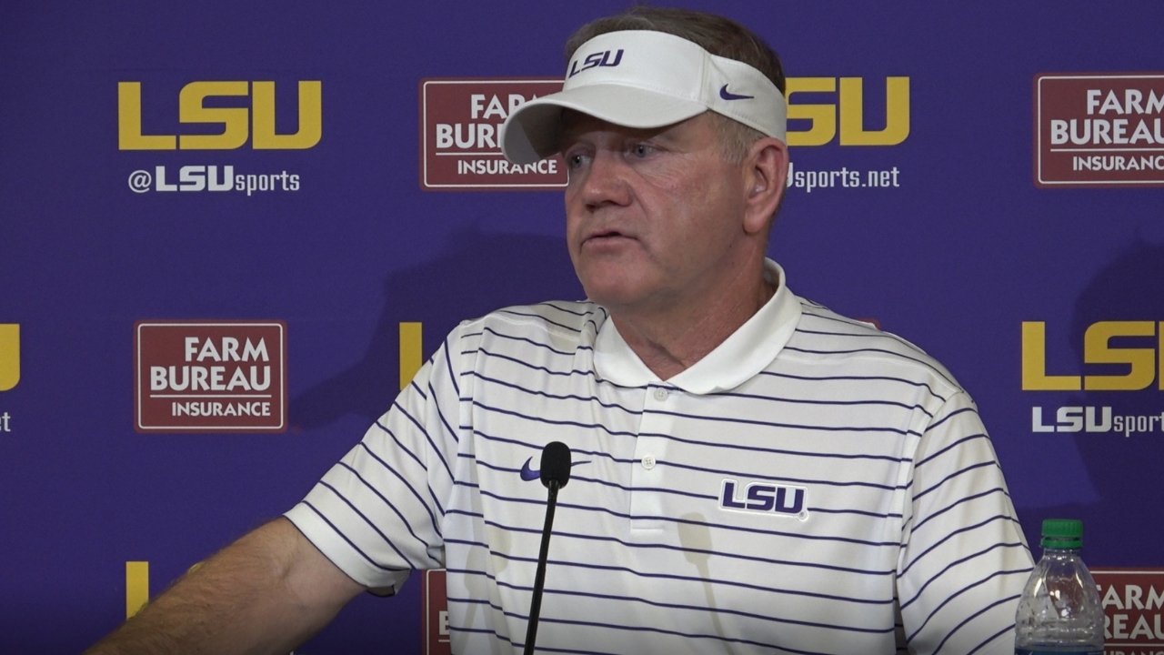 WATCH: LSU Brian Kelly, WIN Over New Mexico Postgame | TigerBait.com