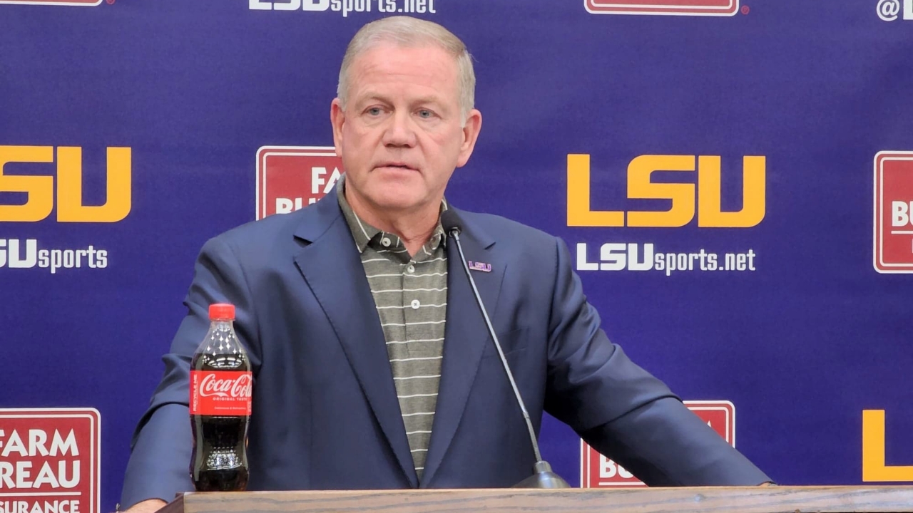 WATCH: Brian Kelly previews LSU vs Auburn | TigerBait.com