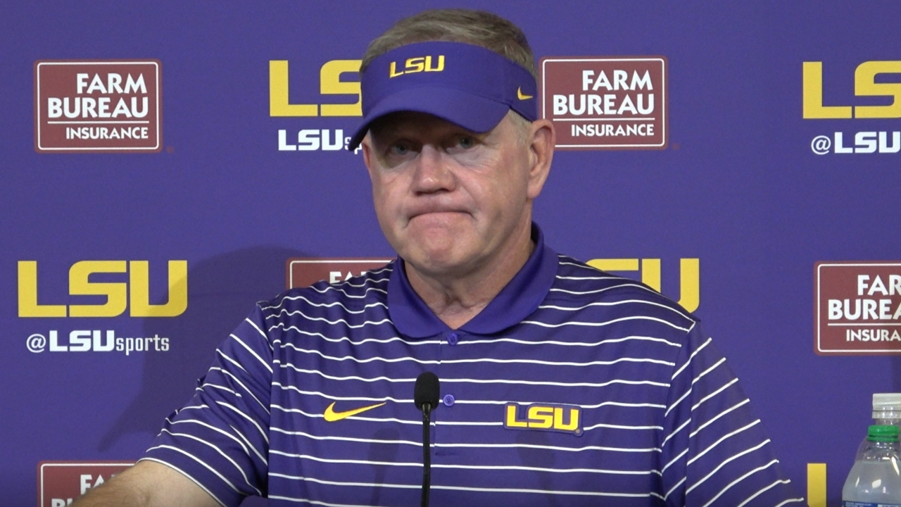 Watch Lsu Brian Kelly Big Win Over Ole Miss Postgame 5966