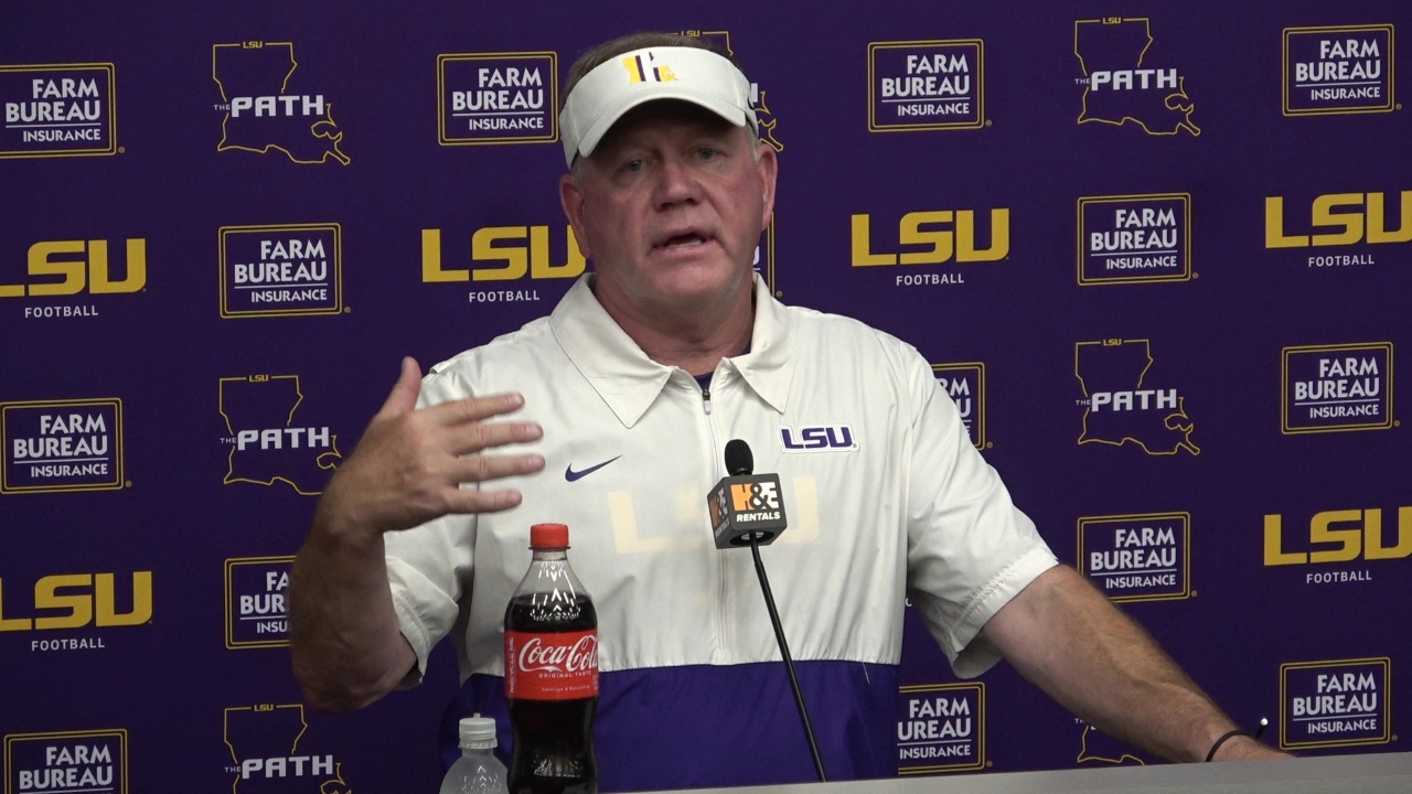 WATCH: LSU Brian Kelly, Addresses Denver Harris Situation, Goals For ...