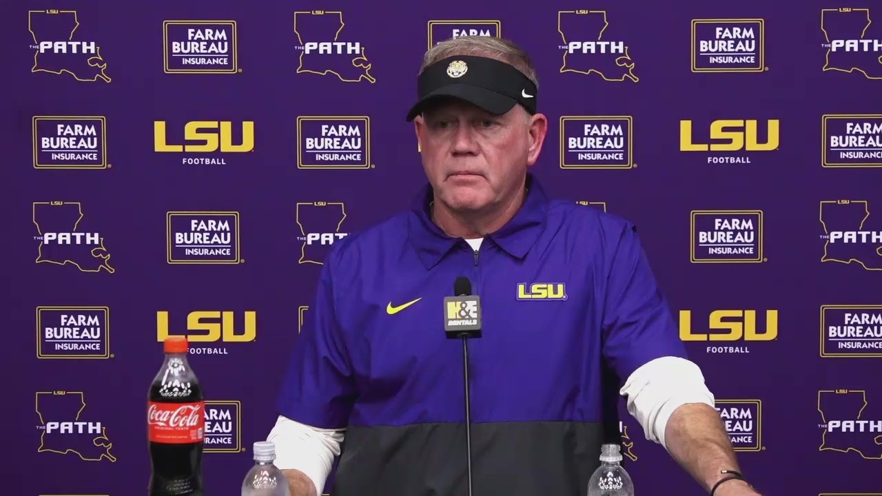 WATCH: LSU Brian Kelly Discusses Week Of Prep For Ole Miss | TigerBait.com