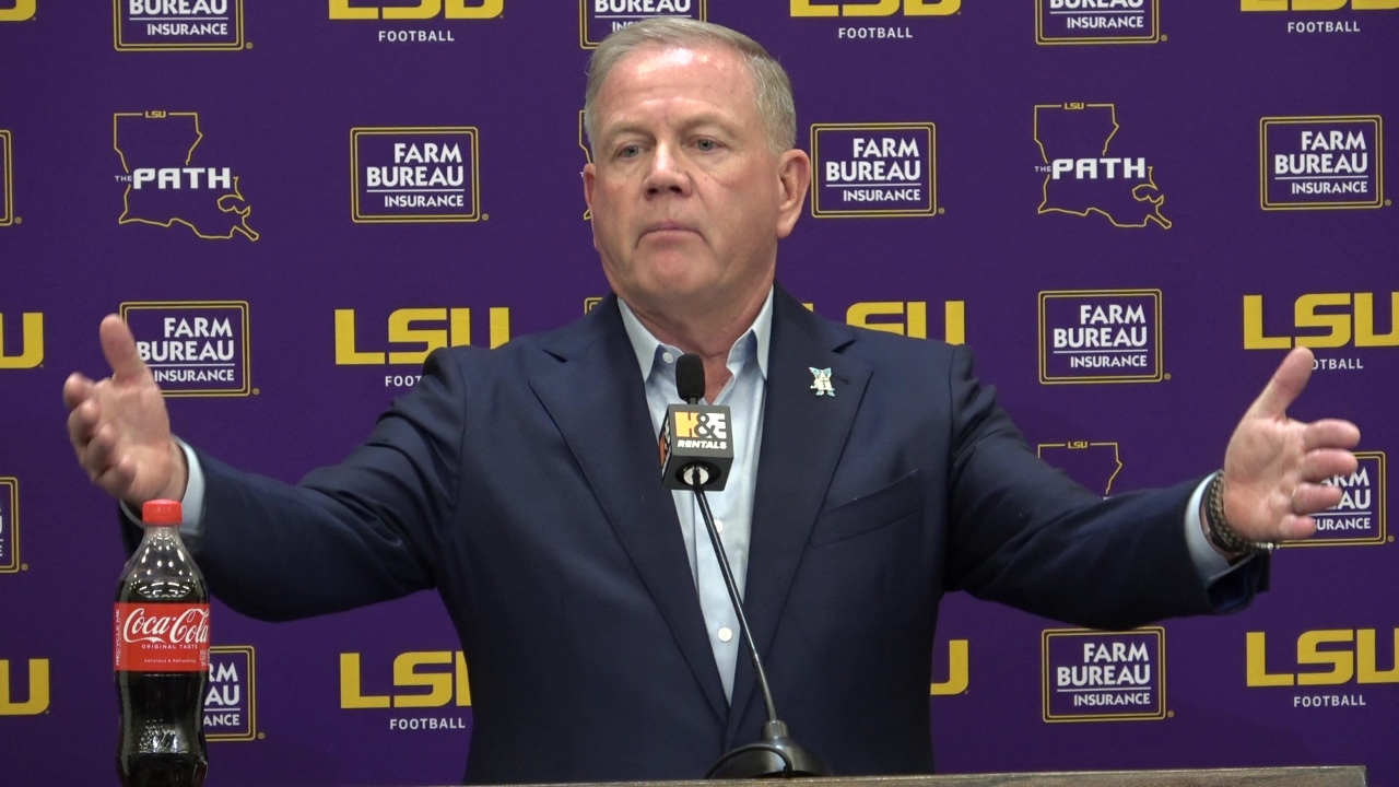 WATCH: LSU Brian Kelly Missouri Week Press Conference, Recaps Ole Miss ...