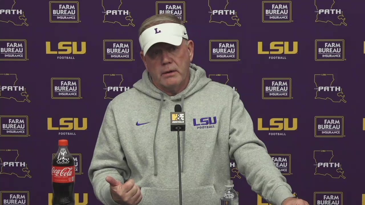 WATCH: LSU Brian Kelly Talks Week Of Prep For Missouri | TigerBait.com