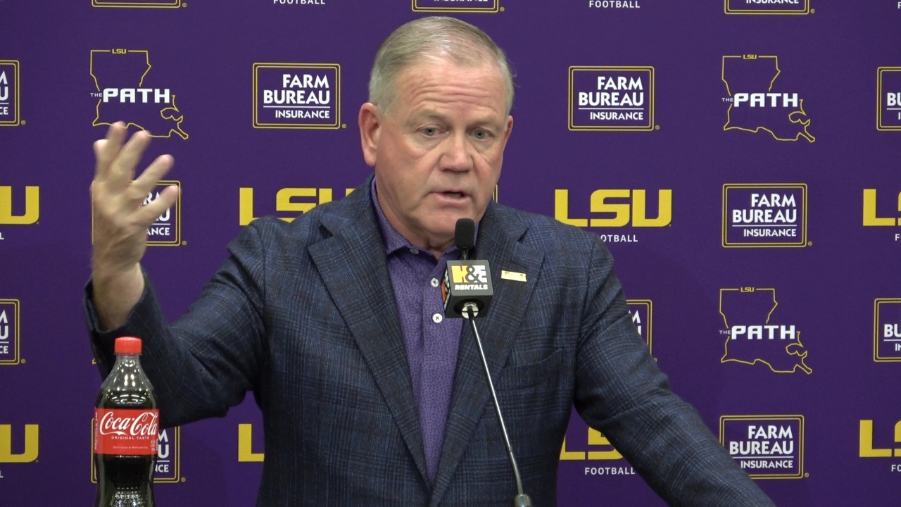 WATCH: LSU Brian Kelly Army game week press conference | TigerBait.com