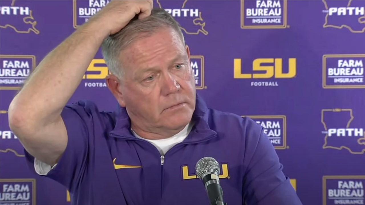 WATCH: LSU Brian Kelly LOSS To Alabama Postgame | TigerBait.com