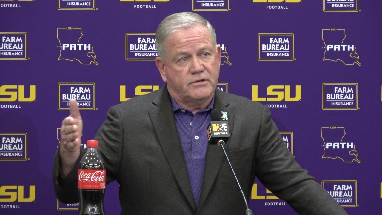 WATCH: LSU Brian Kelly, Jayden Daniels Heisman push, Texas A&M game ...