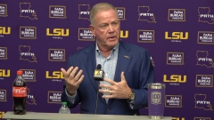 WATCH: LSU Brian Kelly recaps Ole Miss win and previews Arkansas