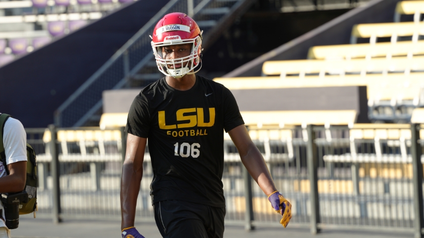 Ahmad Hudson likes the way LSU utilizes tight ends