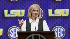 WATCH: LSU Kim Mulkey at SEC basketball media days