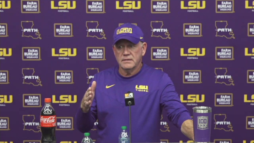 WATCH: LSU Brian Kelly discusses week of prep for Arkansas