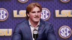 WATCH: LSU LB Whit Weeks at 2025 SEC Football Media Days