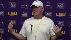 WATCH: LSU Brian Kelly talks Tigers first day of full pads