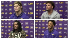 LSU Tigers Pyburn, Moore, Thomas and Cooley talk last week of fall camp