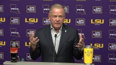 WATCH: LSU Brian Kelly apologizes and recaps win over Florida