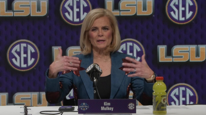 WATCH: LSU Kim Mulkey WIN over Oklahoma postgame