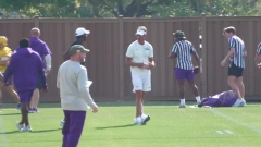 WATCH: LSU SPRING FOOTBALL Practice Video, March 24