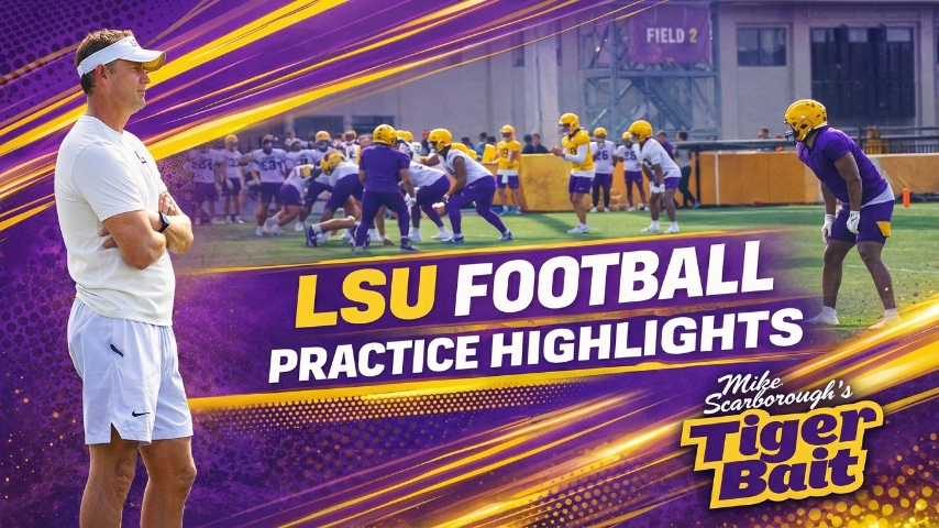 LSU Spring Football Highlights, March 26