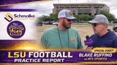 LSU Football PRACTICE REPORT with Blake Ruffino Thursday April 9