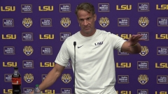 WATCH: LSU Lane Kiffin talks spring football with one week left