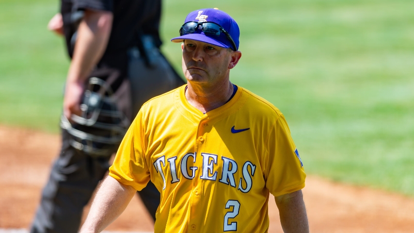 LSU baseball in a rare place