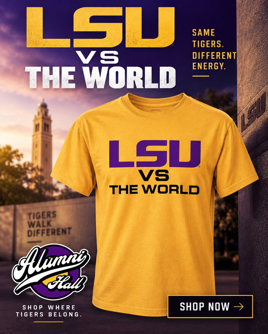 Shop LSU gear at Alumni Hall