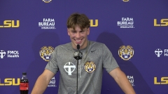 WATCH: Sam Leavitt talks LSU’s 35-6 domination of Texas A&M