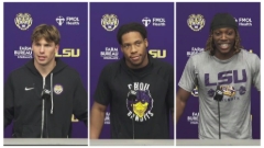 WATCH: LSU's Sam Leavitt, TJ Dottery and Roman Mothershed preview Mississippi State showdo